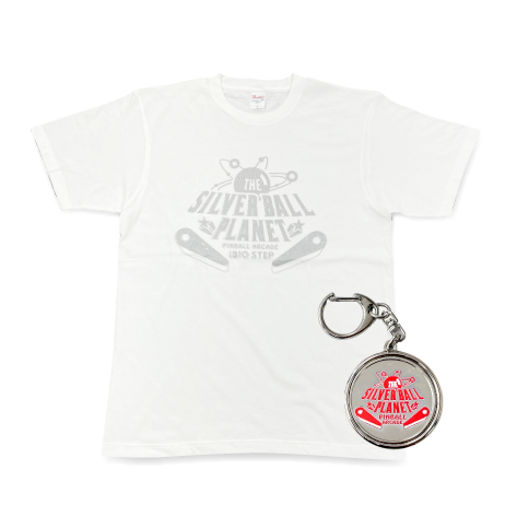 シルバーボールプラネットロゴTシャツ